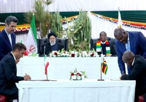 در حضور روسای جمهوری دو کشور؛ امضای اسناد همکاری میان ایران و زیمبابوه